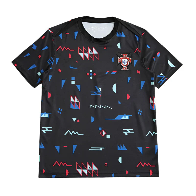 Portugal National Team Black Training Suit Fan Version 24/25 Season Jersey